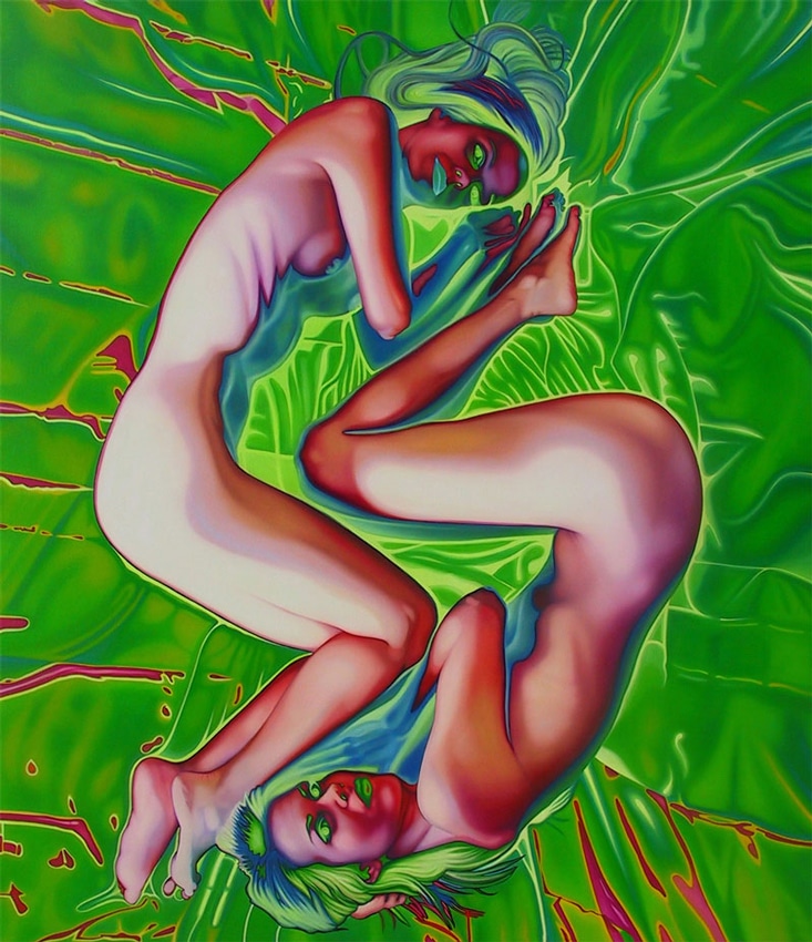 AAA.-In-a-Perfect-World_green_64x72_oil_on_canvas_2004_pa
