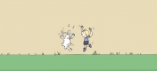 Bunny and boy dance and sing_2015_News_DR