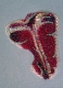T-Bone - swarovski crystals beads and oil on 5x7 masonite panel